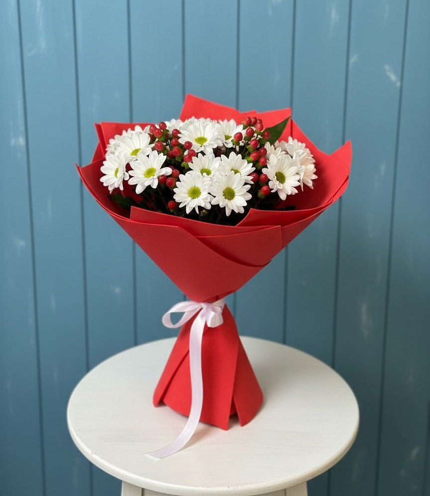 Букет цветов из: Хризантемы в Эльхотово