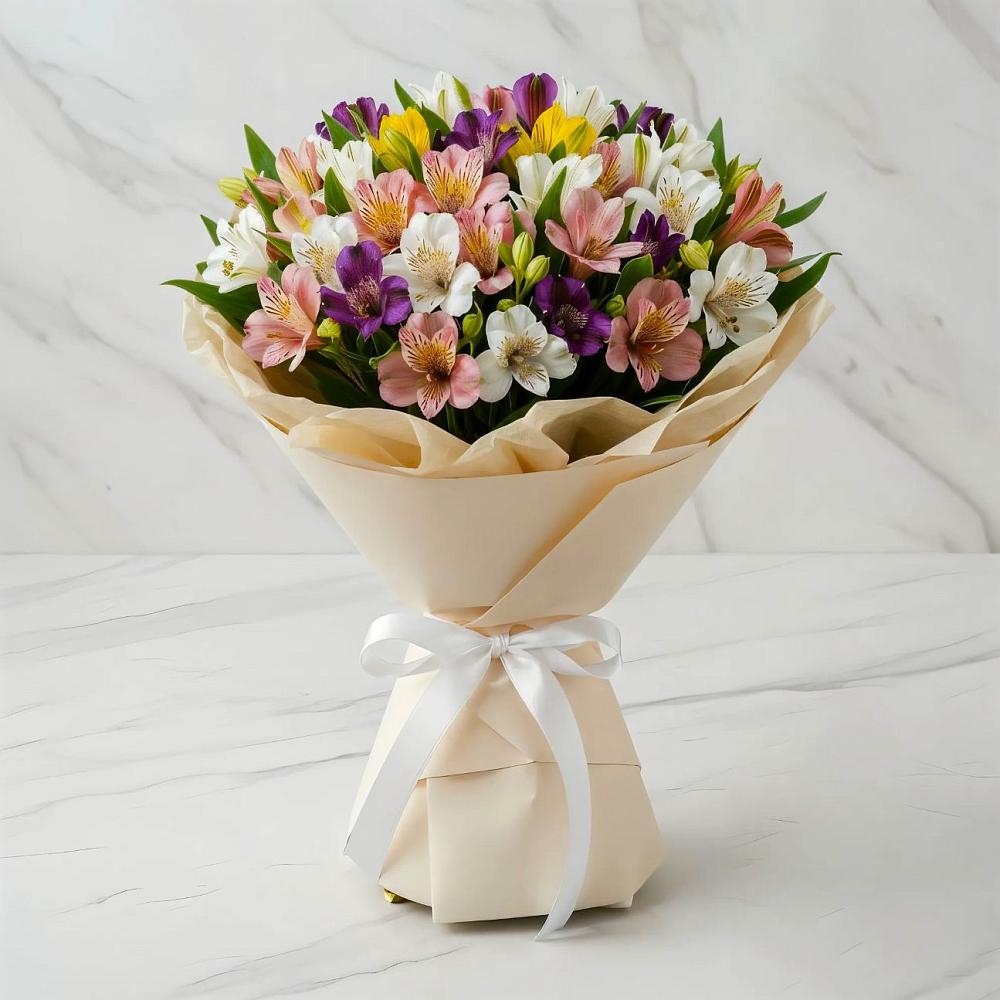 Букет цветов из: Альстромерии в Эльхотово