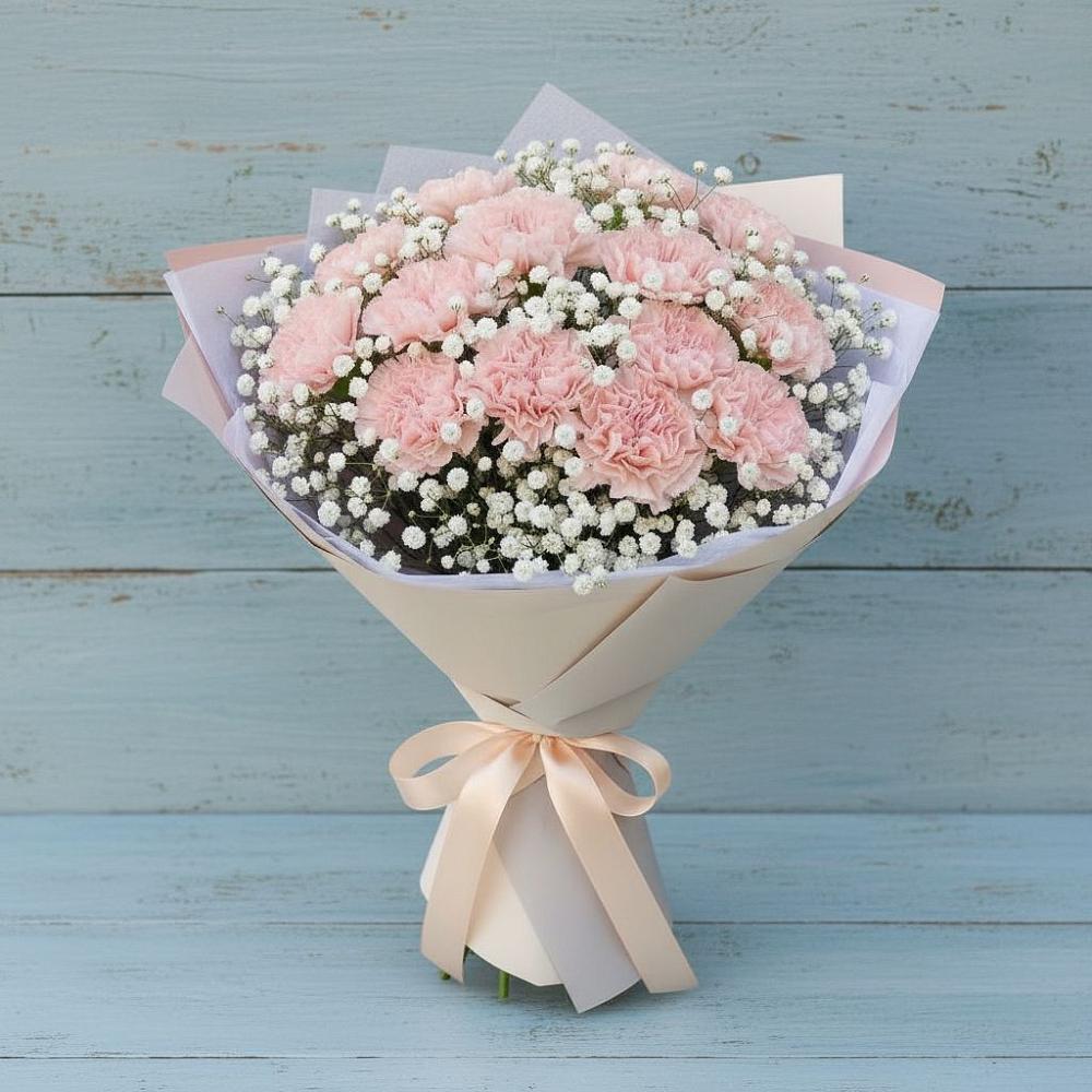 Букет цветов из: Гвоздики в Эльхотово