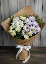 Букет цветов из:  Хризантемы и Розы в Эльхотово