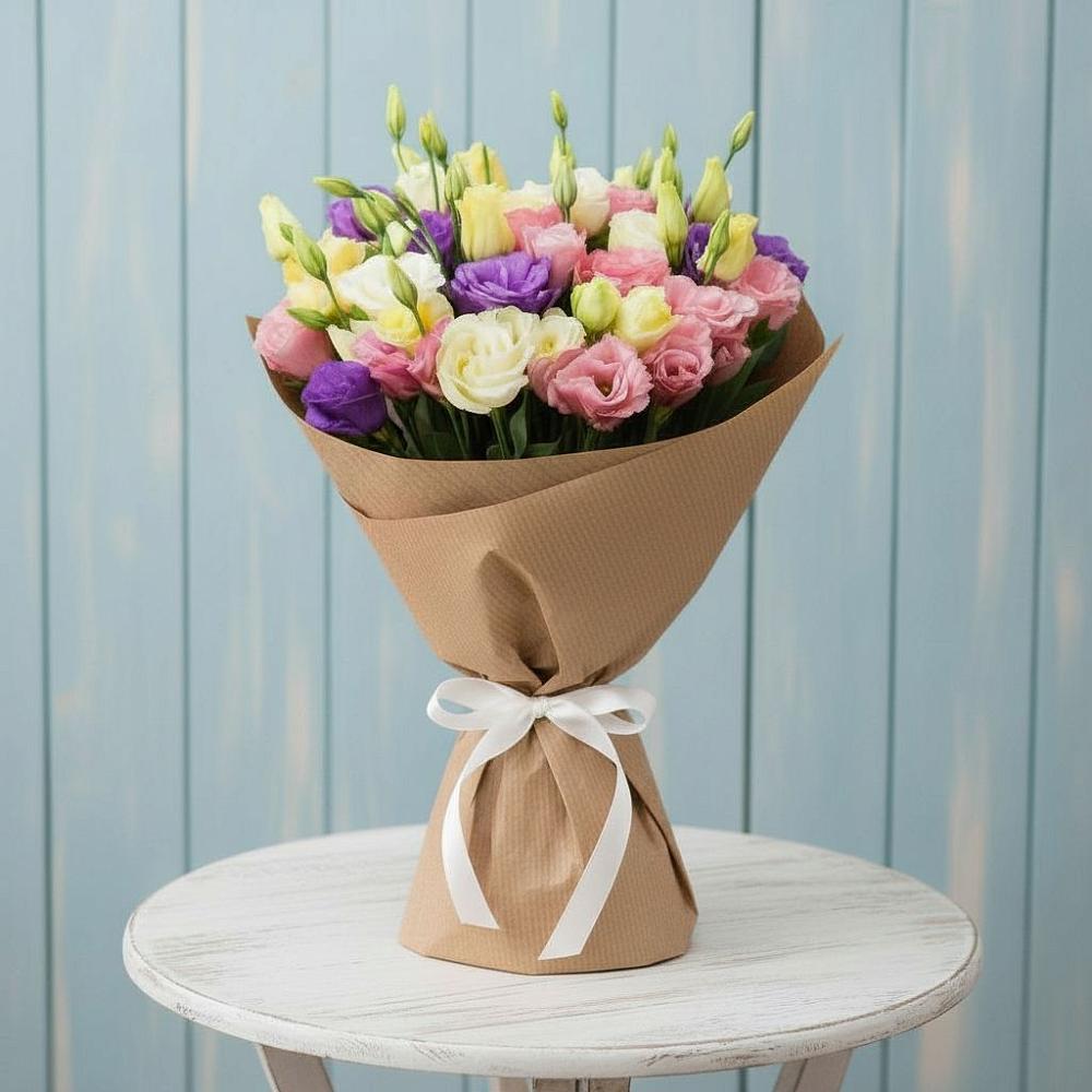 Букет цветов из: Лизиантусы в Эльхотово