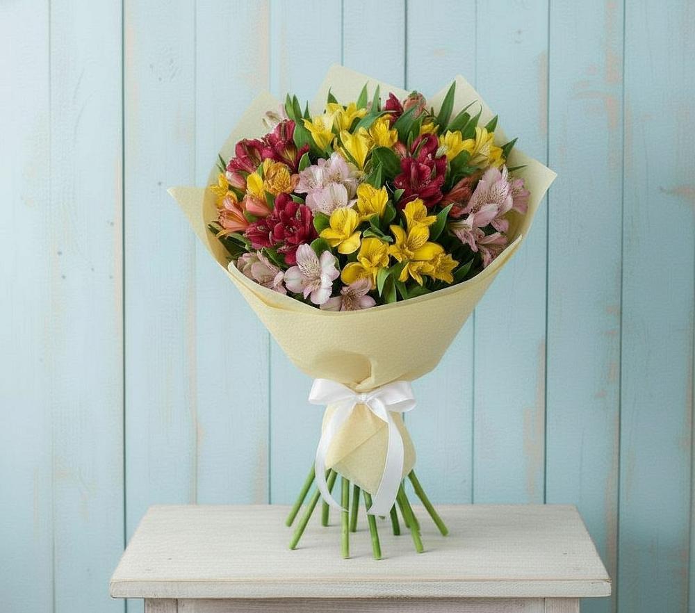 Букет цветов из: Альстромерии в Эльхотово