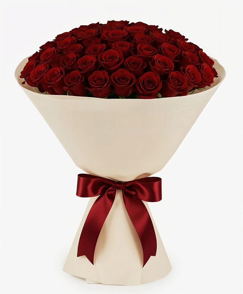 Букет 101 Бордовая роза Блэк Бакарра в Эльхотово