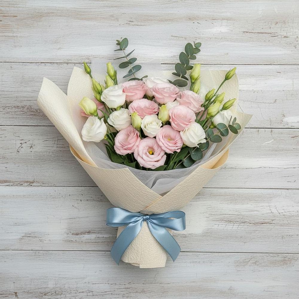 Букет цветов из: Лизиантусы в Эльхотово